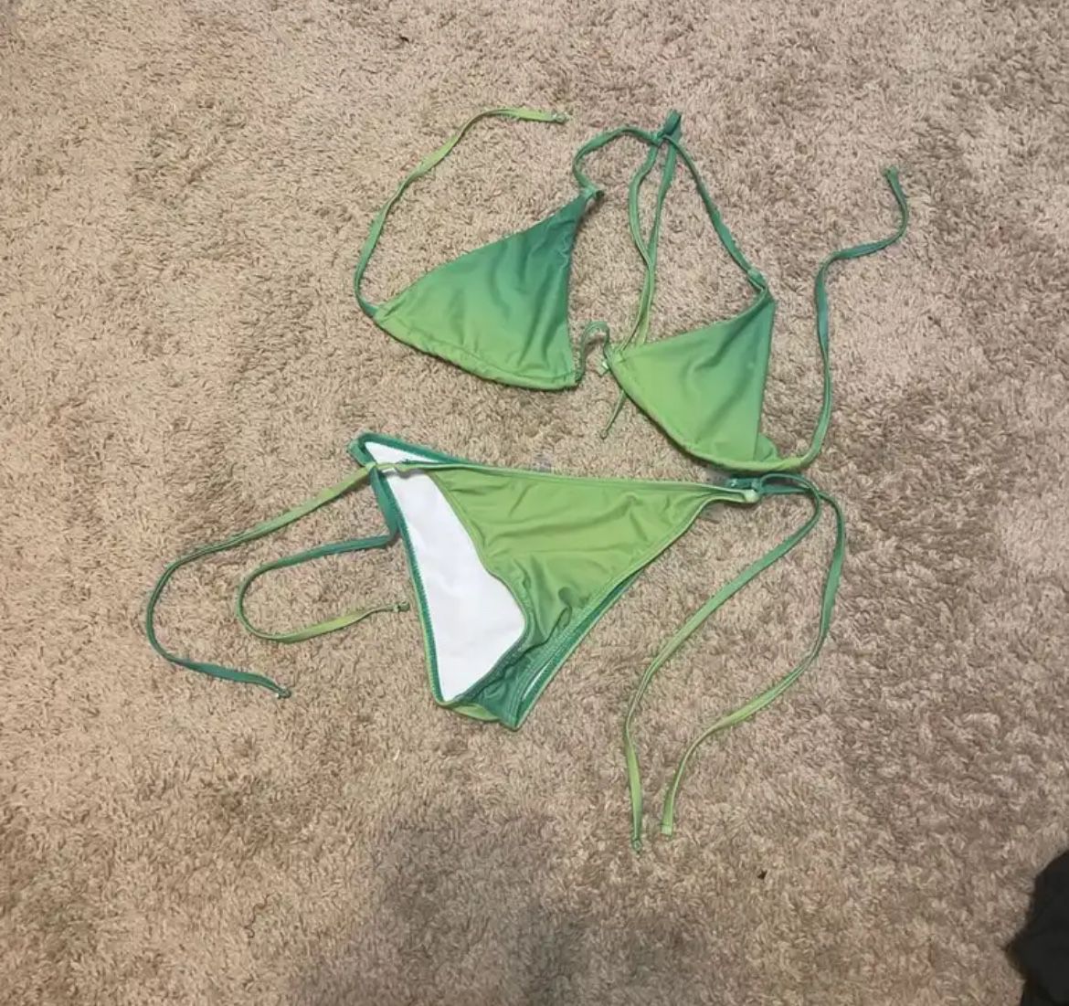 2 Piece Green Bikini 