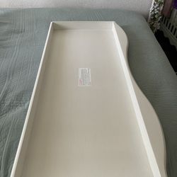 White changing table tray for baby