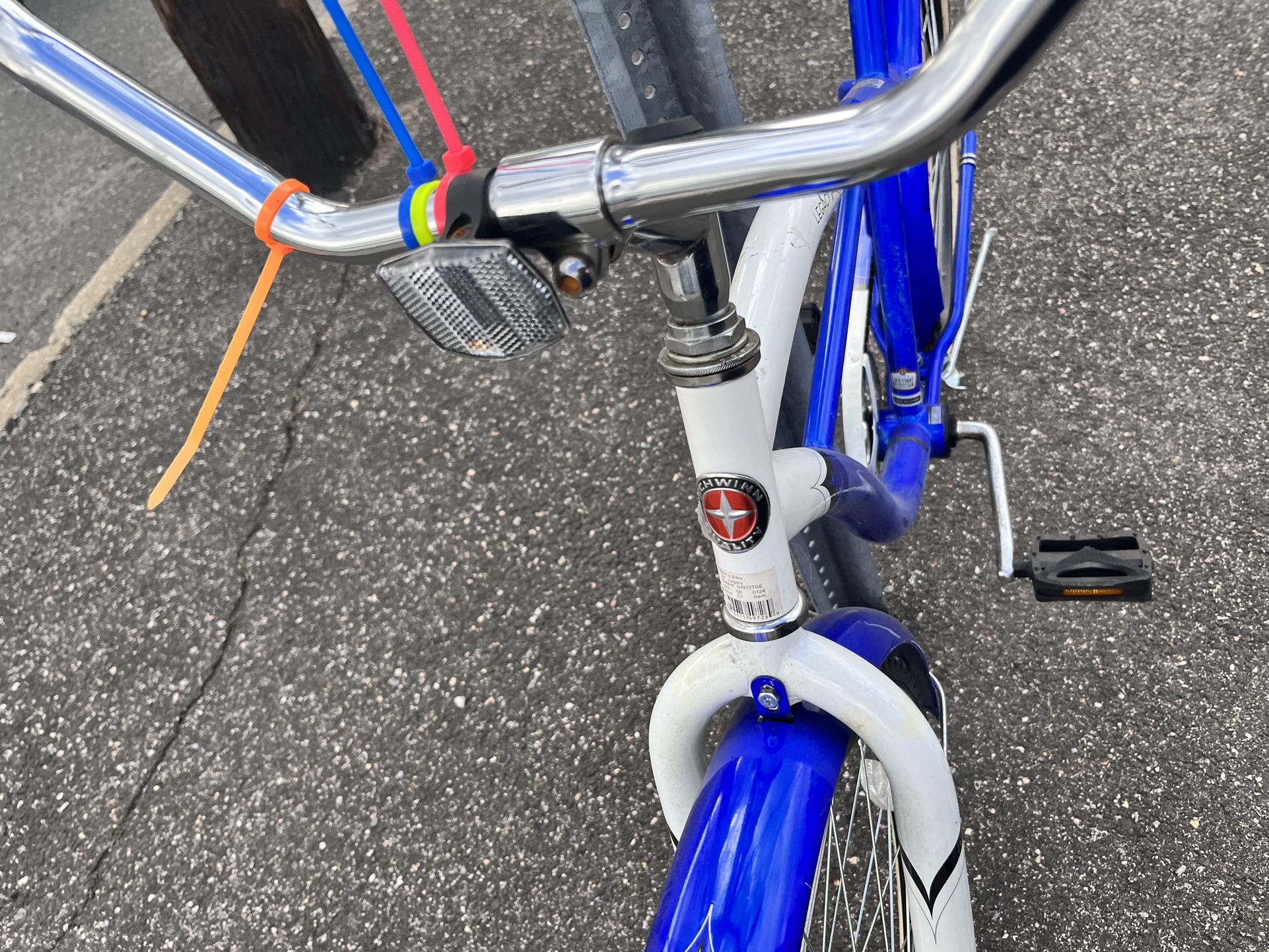 schwinn legacy beach cruiser blue