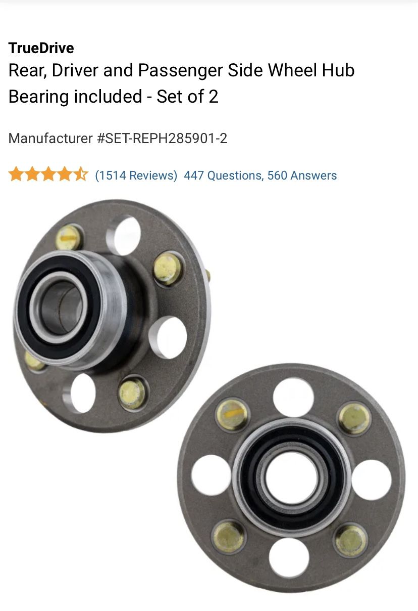 Rear Wheel Hub W/ Bearing