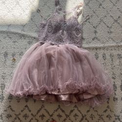 Purple Fluffy Dress 