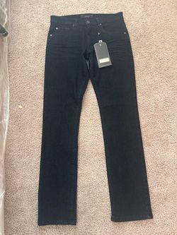 NWT Dark Wash Straight Leg Jeans Size 30/32 Designer Denim