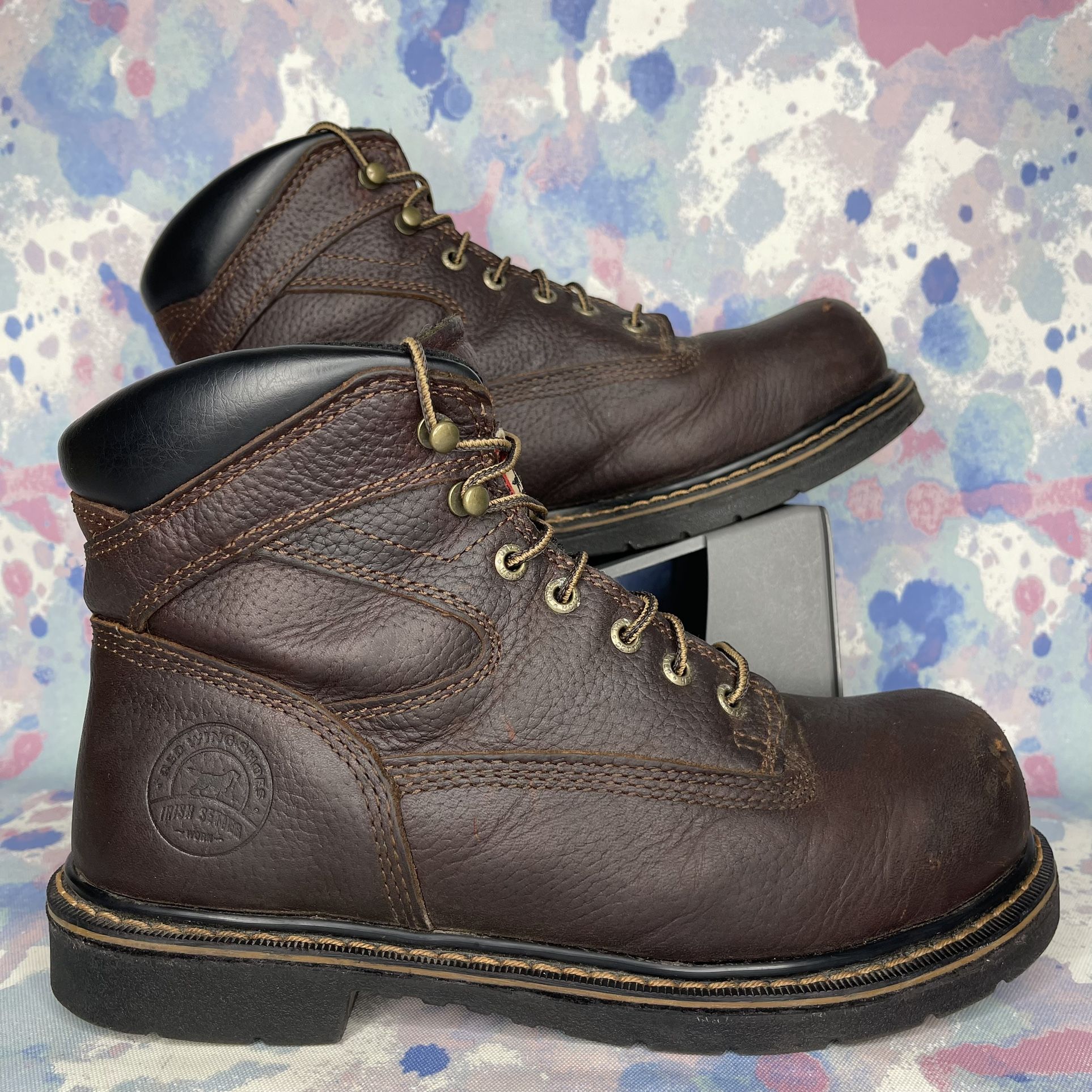 Red Wing Irish Setter 83624 6" Steel Toe Work Boot Men’s Size 10 E2 (WIDE)