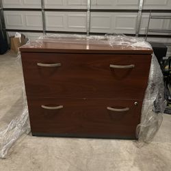 Two Drawer Filing Cabinet With Key