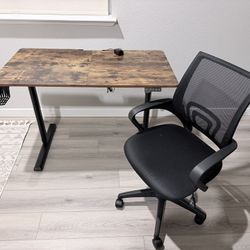 Sit Stand Desk + Chair