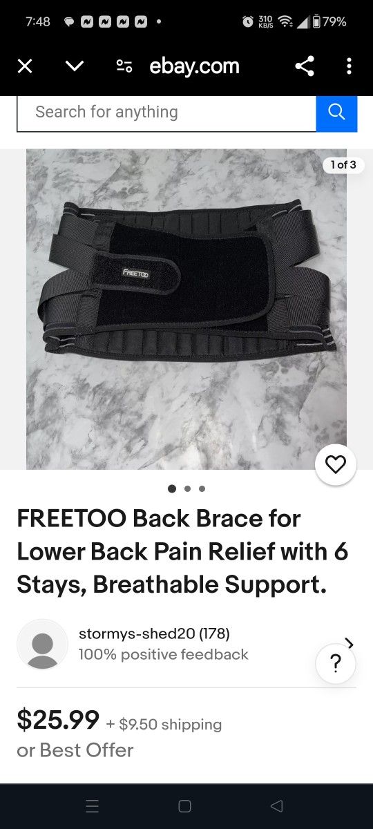 FREETOOBack Brace For Lower Back