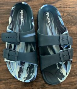 Blue sandals