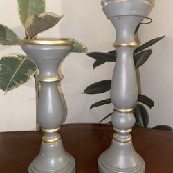 Brand New 2 Pieces  farmhouse › candlesticks 