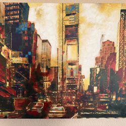 Pier 1 Imports New York City Times Square Canvas Portrait