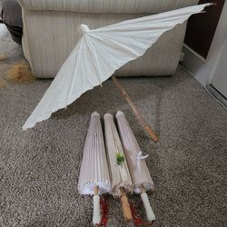 Large & Mini White Wedding Parasol Umbrella Sets for in Gig Harbor, WA - OfferUp