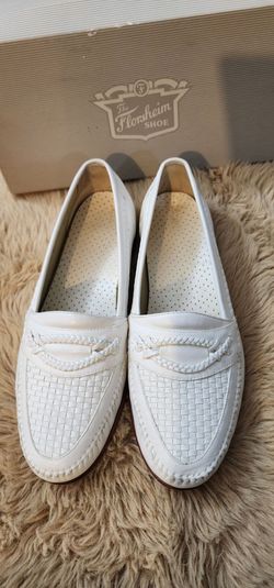 Florsheim Men's White Loafers Size 10