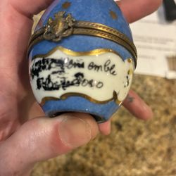 Faberge Egg  Porcelain Very Nice 