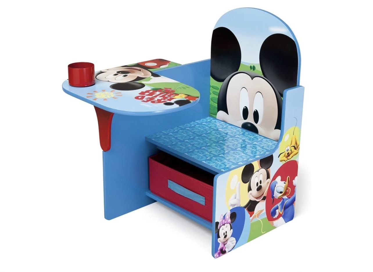 Delta Children Chair Desk With Storage Bin, Disney Mickey Mouse