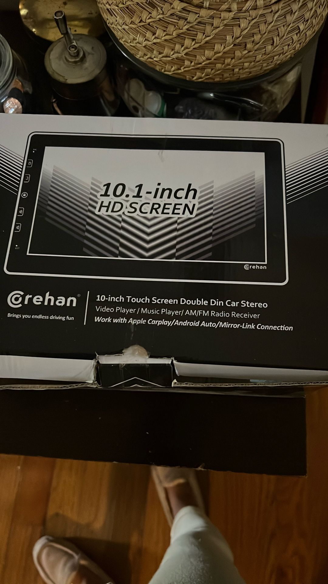 COREHAN 10 Inch Touch Screen Double Din Car Stereo