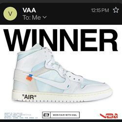 AIR JORDAN 1 RETRO HIGH OG VIRGIL ABLOH ARCHIVE ALASKA  9.5