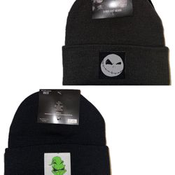 Nightmare Before Christmas 2 Pack Knit Beanies Jack Skellington & Oogie Boogie