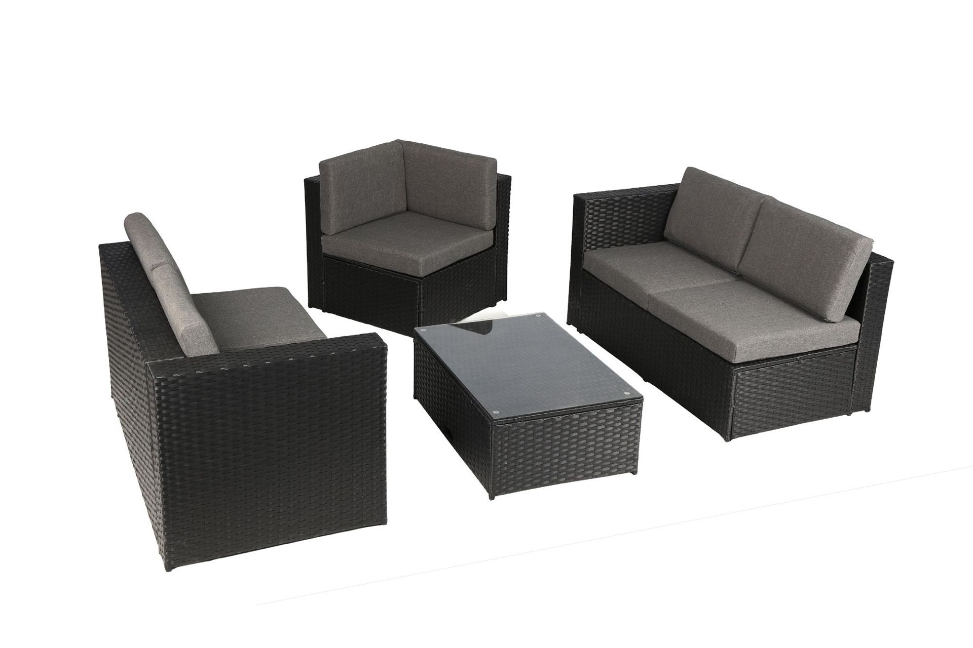 Black Available K35 Black Wicker Patio Furniture With Coffee Table Available For Pick Up Only In San Bernardino Warehouse Cash Only 