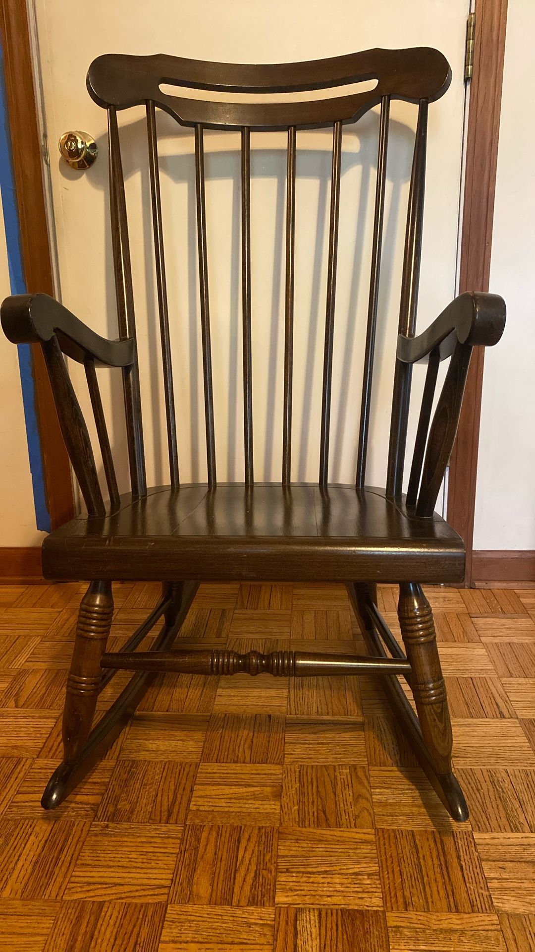 Dark Wood Rocking Chair