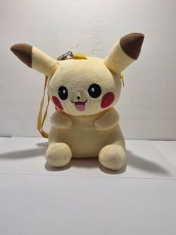 Pikachu Plush Backpack 9in x 5in
