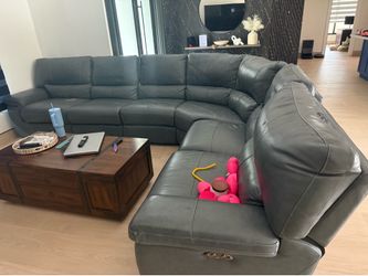 Free leather sectional
