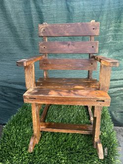 Vintage Child’s Wooden Rocking Chair