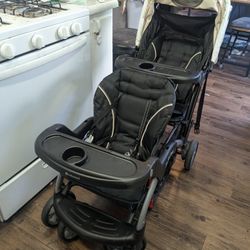 Baby Trend Sit N' Stand Collapsible Double Stroller 