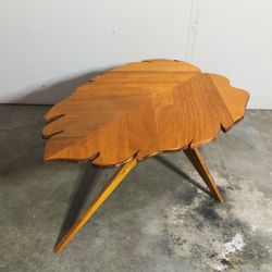 Custom Built Monstera Leaf Table