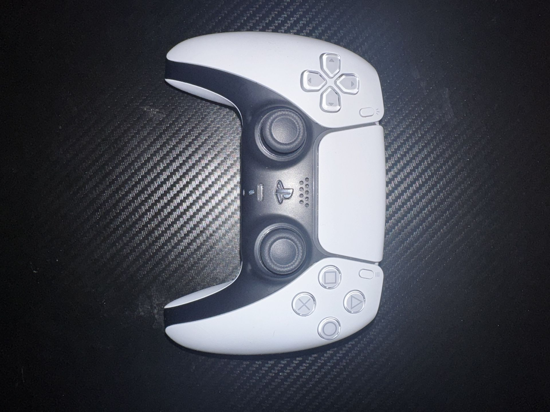 White PS5 controller