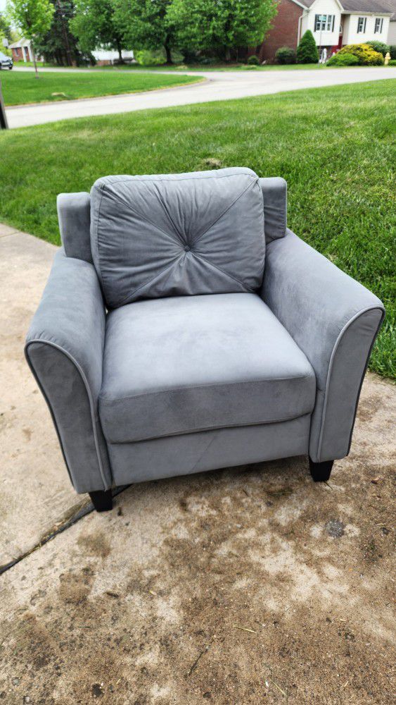 New Grey Accent Chair