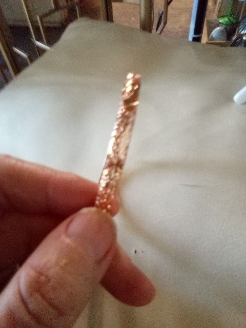 Gold Plated Filigre Bangle Bracelet