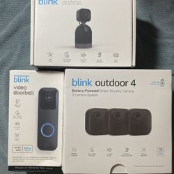 Blink Camera Bundle: Doorbell, Pan-Tilt, & Outdoor Cameras
