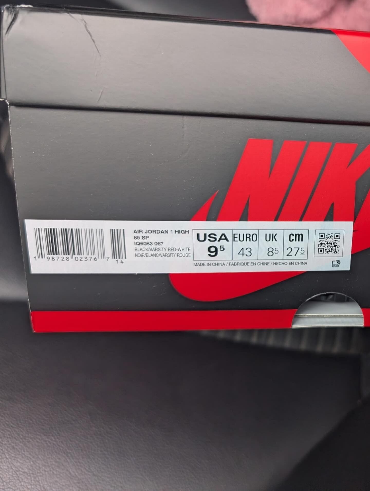 (EARLY PAIR ) Jordan 1 Retro High  ‘85 