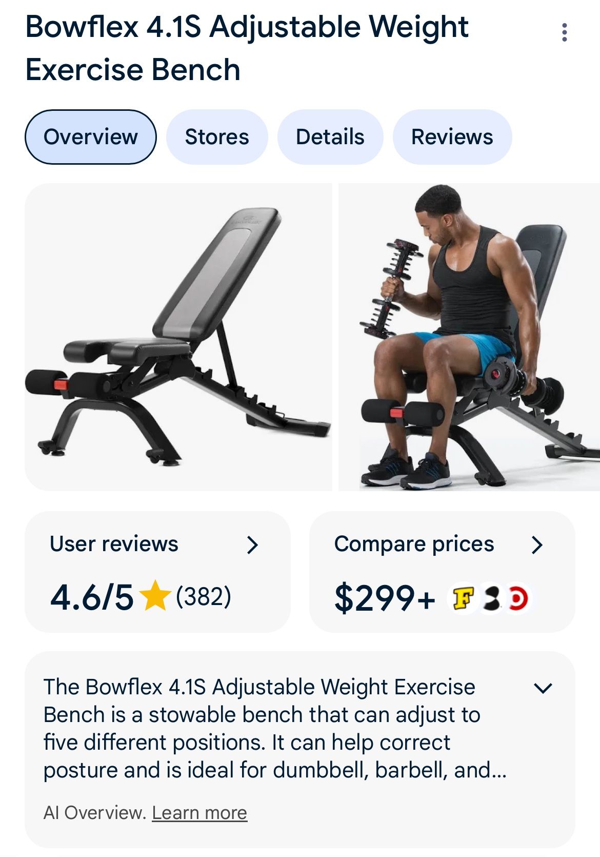 Bowflex Bench