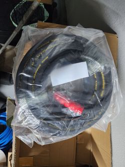 Hourleey 50FT Pressure Washer Hose with 3/8 Inch Quick Connect, High Tensile Wire Power Washer Hose, 4000 PSI