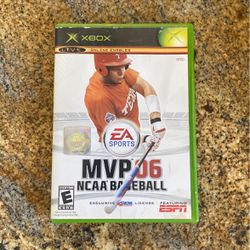 MVP 06 NCAA Baseball (Microsoft Xbox, 2006) COMPLETE w/ Manual