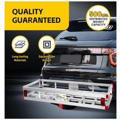 MaxxHaul Aluminum Trailers hitch rack 500lb capacity