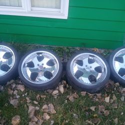 20" mob wheels 5 lug 245/35 zr20 95w XL Fits Gm