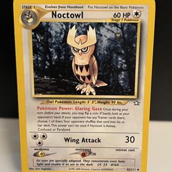 Pokemon Neo Genesis Noctowl Card #42/111