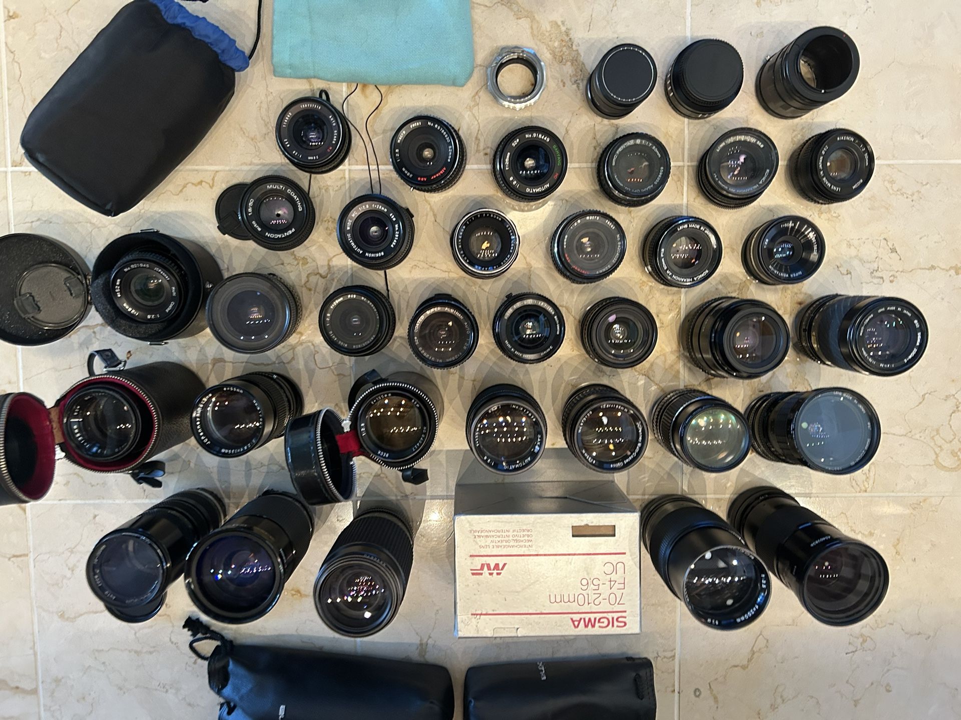 camera lens lot