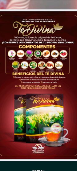 Vida divina  detox  limpieza   de te divina  lemon Grove area