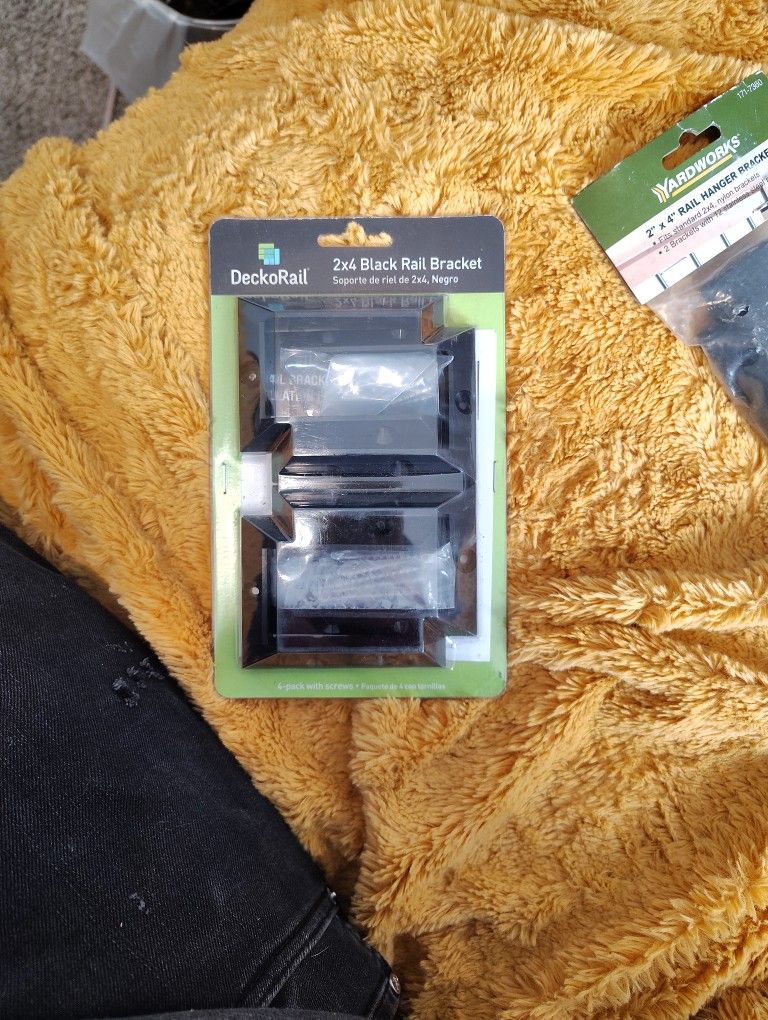 Deckorail 2x4 Black Rail Bracket