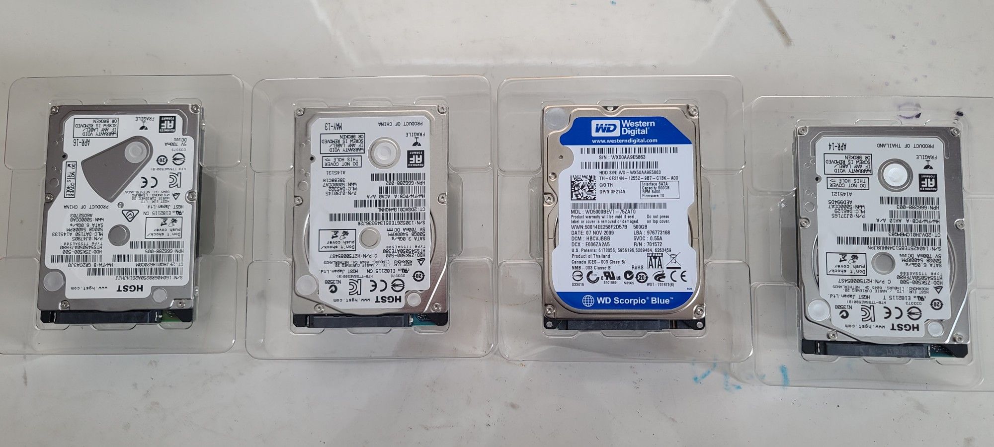 2.5" 500GB Hard Drives