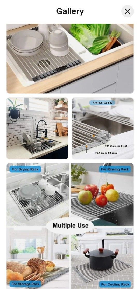 Liventra Roll Up Dish Drying Rack $5 O.B.O