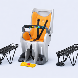 TOPEAK Rear Child Bike Seat + (2) TOPEAK Rear Racks / Holders – Bundle