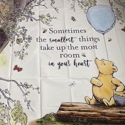 Vintage Winnie The Pooh Babyshower Theme Backdrop