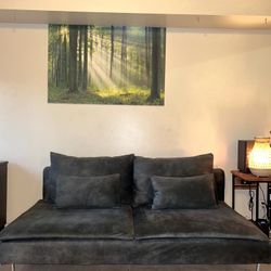 Velvet Emerald Green Custom Cover. Ikea SÖDERHAMN Sofa