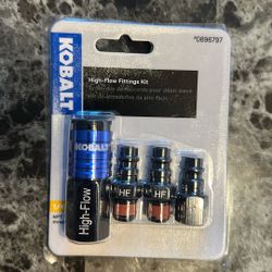 Kobalt 1/4-in High-Flow Fittings Kit.