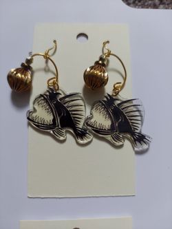 Anglerfish Deep sea earrings