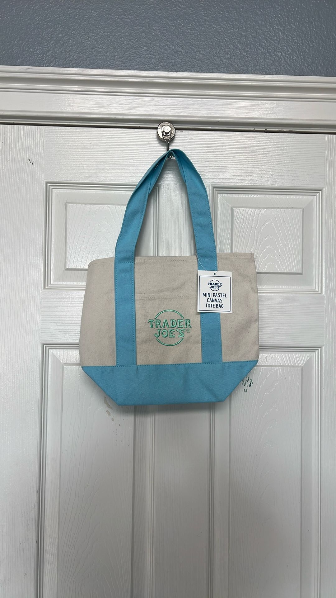 Trader Joe’s, Mini Pastel Canvas Tote Bag