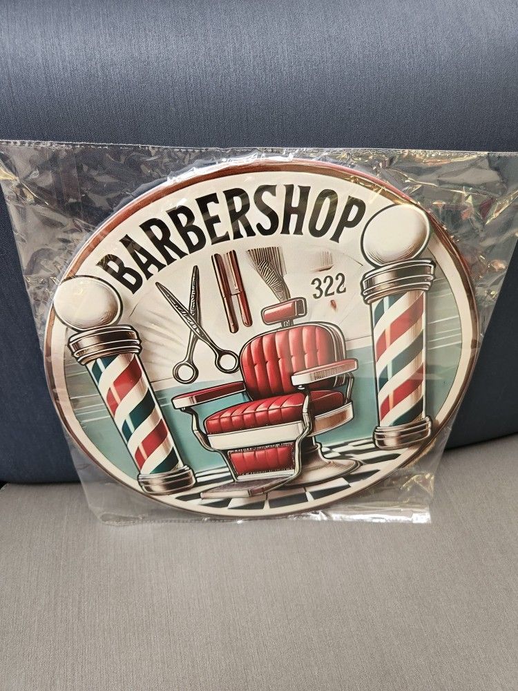 Barbershop Barber Hair Cut Shop Metal Sign 